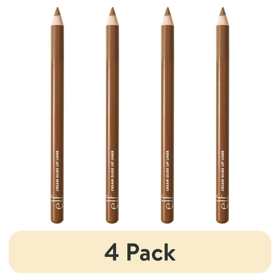 (4 pack) e.l.f. Cream Glide Lip Liner, Spill the Tea, 0.03oz