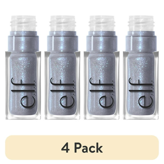 (4 pack) e.l.f. Glow Reviver Lip Oil Glimmer - Opal-ogy Tour - 0.25 fl oz