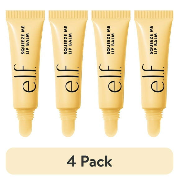 (4 pack) e.l.f. Squeeze Me Lip Balm, Vanilla Frosting, 0.21oz