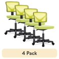 thumbnail image 1 of (4 pack) edx Home Office Desk Chair, Armless Mesh Computer Chair for Small Space, Swivel Adjustable Low Back for Teens/Adults, Green, 1 of 8