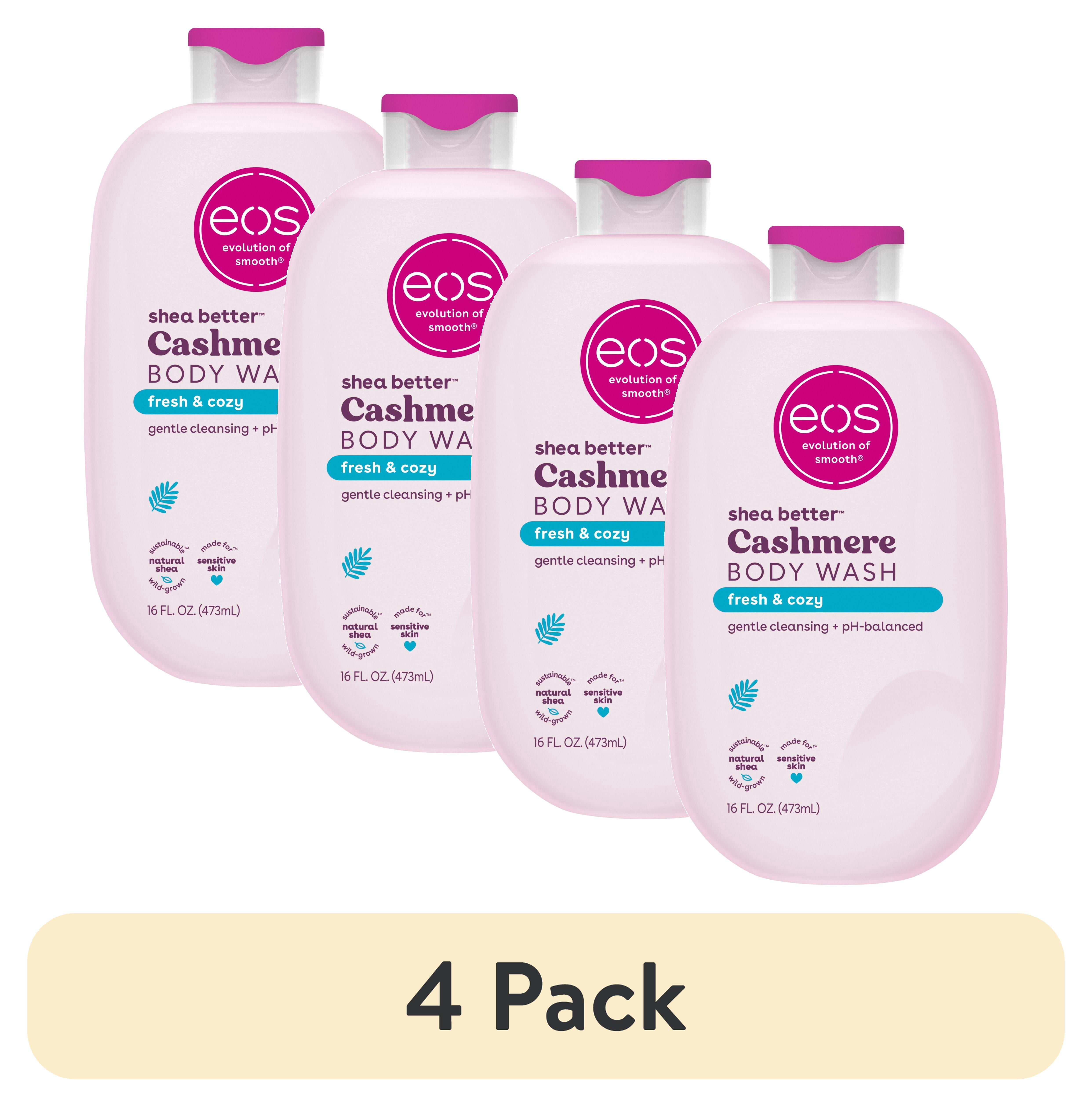 Body Washed Clean (4 pack) eos Fresh & Cozy Body Wash, Clean Scented Hydrating Body Wash ...