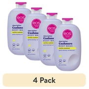 4 pack eos Shea Better Vanilla Cashmere Body Wash - Vanilla Cashmere, Creamy Gel Formula, Hyrdration for Dry Skin, 16 fl oz