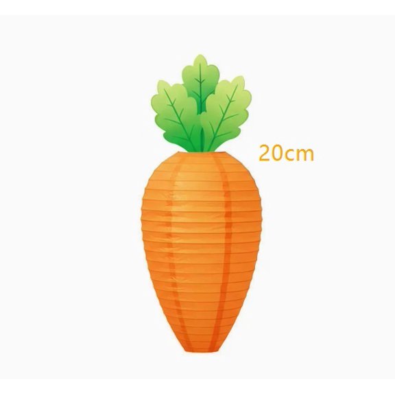 4 pack kindergarten classroom decoration hanging paper lanterns hanging decorations Easter carrot lantern decoration children's birthday party