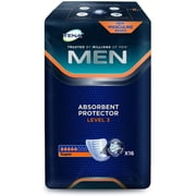 4 pack of TENA for Men Level 3 1 Pack of 16