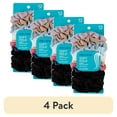 thumbnail image 1 of (4 pack) one+other Soft Hold All-Day Wear Fabric Scrunchies, Assorted Colors, 12-Pieces, 1 of 2