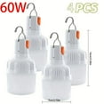 thumbnail image 1 of 4-pack rechargeable USB LED light bulbs, emergency portable lighting for stage lighting, built-in battery USB charging, suitable for car, bedroom, kindergarten, bathroom and outdoor use, 1 of 9