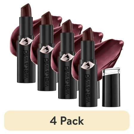 (4 pack) wet n wild Mega Last Matte Lip Color - Cherry Bomb