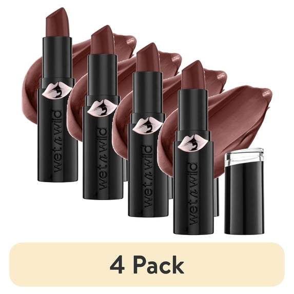 (4 pack) wet n wild MegaLast, Matte Lip Color, 1111419 Cinnamon Spice, 0.11 oz (3.3 g)