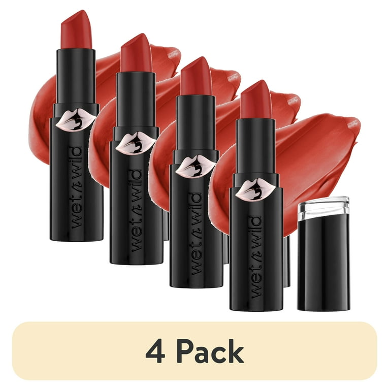 4 pack) wet n wild Mega Last Matte Lip Color - Red Velvet