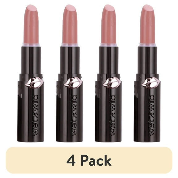 (4 pack) wet n wild Mega Last Matte Lip Color - Skin-ny Dipping