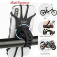 thumbnail image 1 of 4 packs Bike Phone Mount, Universal Bike Cell Phone Holder, 360° Rotatable, Silicone Bicycle Phone Mount, 1 of 9