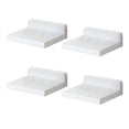 thumbnail image 1 of 4 packs Floating Shelves for Wall, Rustic Wood Small Wall Mounted Shelves for Bedroom, Living Room, Kitchen, Bathroom Decor, 5 x 5 Inches, 1 of 9