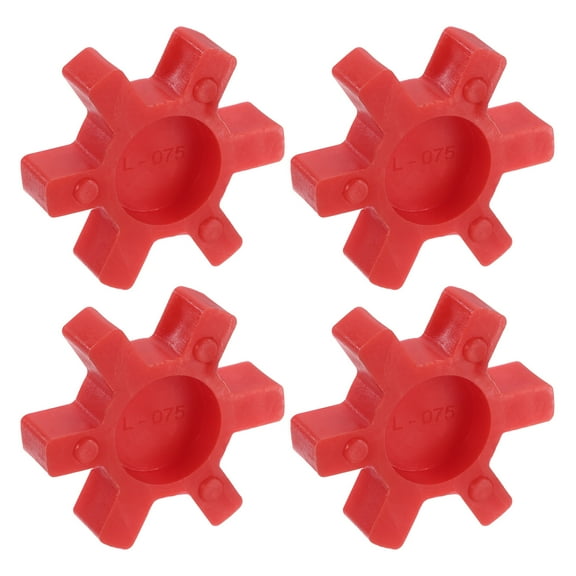 4 packs L075 Jaw Coupling Insert for L Jaw Coupling L-Jaw Coupler Set, Red
