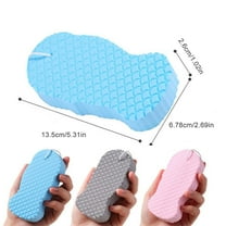 4 packs Magic Exfoliating Bath Sponge,3D Super Soft Exfoliating Bath Sponge, Skin Friendly and Reusable for Adults Children and Pregnant Women