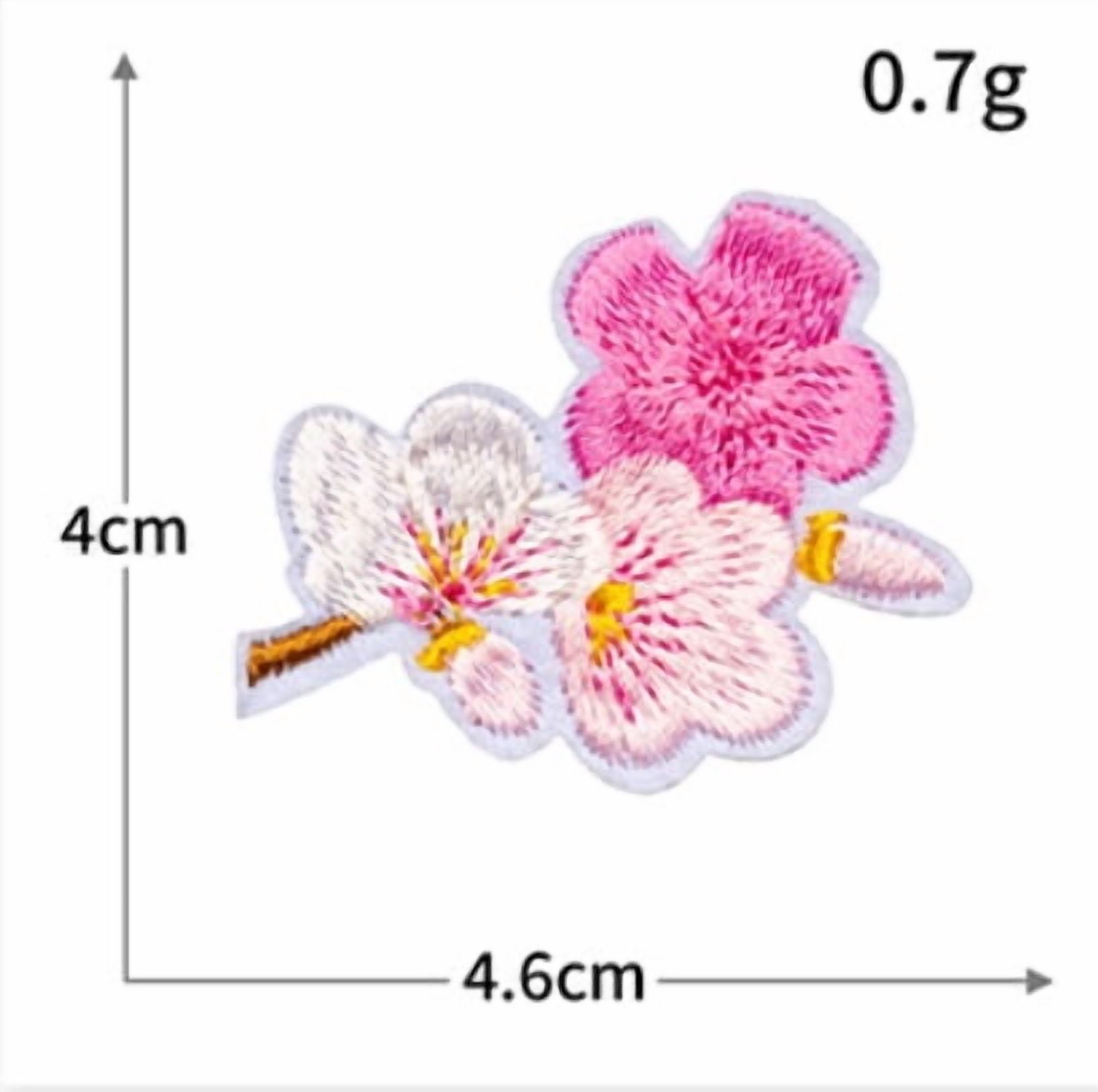 4 packs of cloth stickers for pink clothes decoration computer embroidery sweet embroidery series Valentine's Day badge diy patch