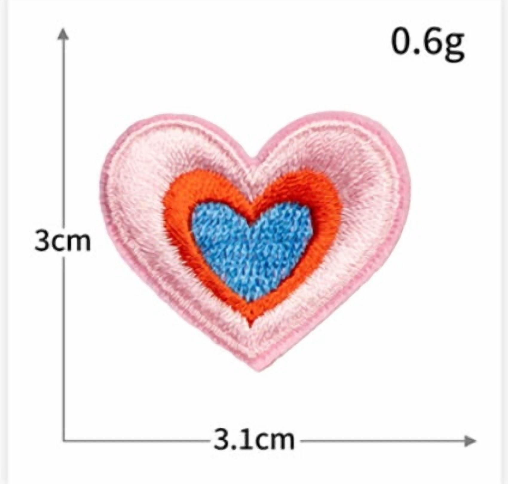4 packs of cloth stickers for pink clothes decoration computer embroidery sweet embroidery series Valentine's Day badge diy patch