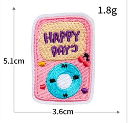 4 packs of clothes decoration computer embroidery sweet embroidery cloth stickers pink series Valentine's Day badge diy patch