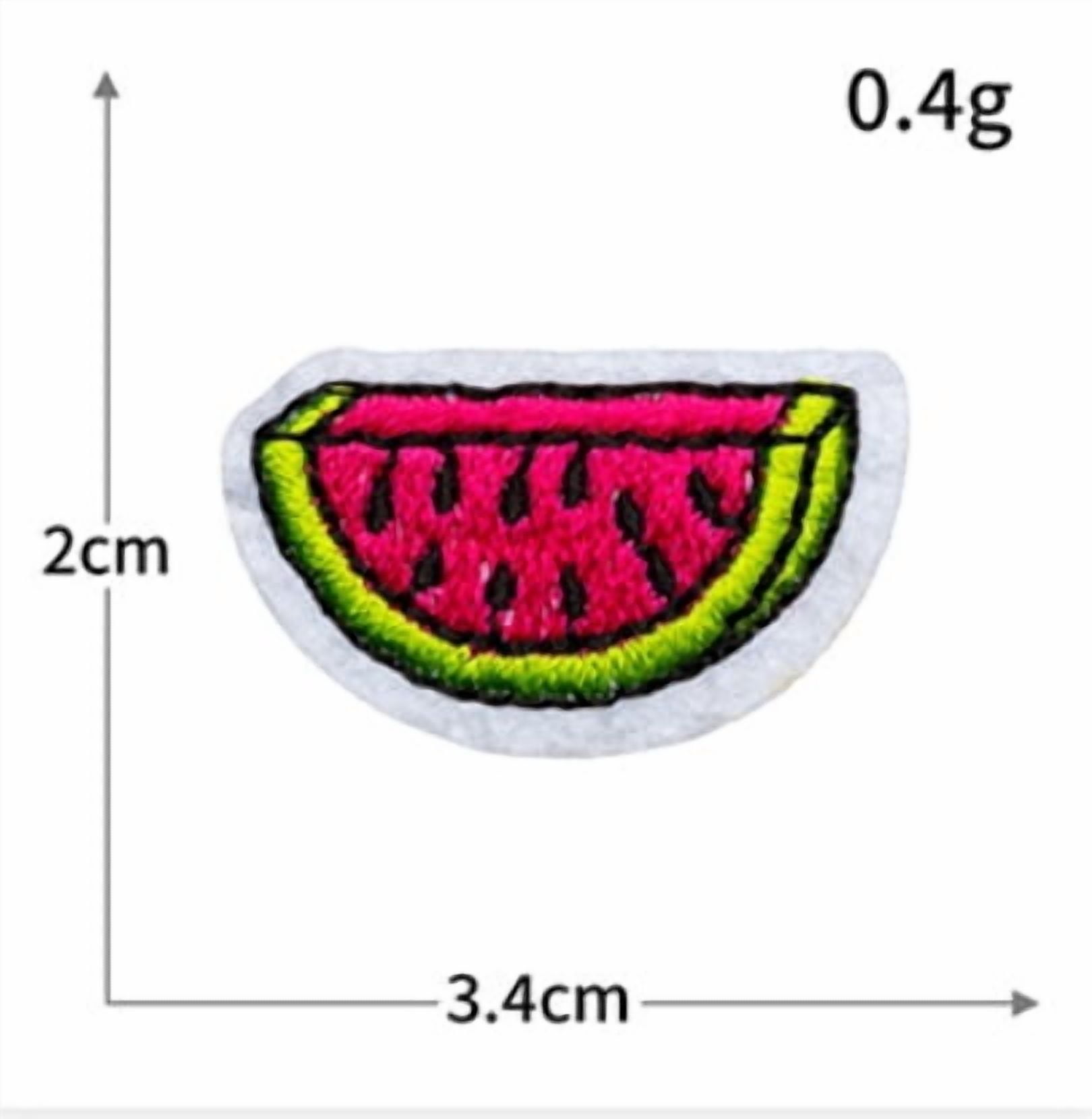 4 packs of ironing fruit series cloth stickers embroidered badges strawberry watermelon cartoon clothing bags shoes and hats accessories patches
