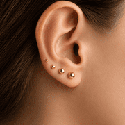 4 Pairs 18G Titanium Flat Back Earrings Threadless Push In Ball Studs Cartilage Helix Tragus Nose Gold Silver Hypoallergenic