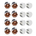 thumbnail image 1 of 4 pairs of non ear holes, non allergic color drill earrings, stainless steel magnetic ears, 1 of 5