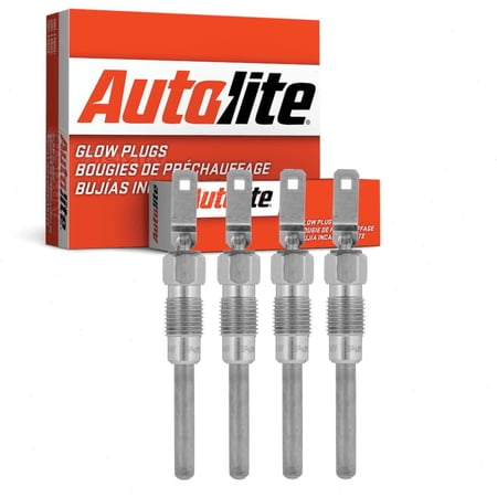 4 pc Autolite 1110 Diesel Glow Plugs for 11G 1559493 177 7537 Ignition Cylinder Engine Secondary