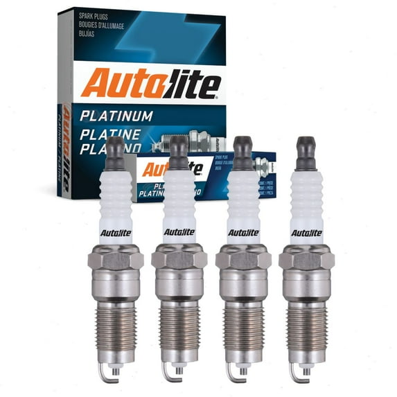 4 pc Autolite AP5144 Platinum Spark Plugs for 407 4104 Ignition Wire Secondary Fits select: 1998-2003 FORD F150, 2001-2003 FORD RANGER