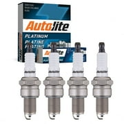 4 pc Autolite AP646 Platinum Spark Plugs for 105 3142 AGR52-6 W14EXR-U15 Ignition Wire Secondary Fits select 1990-2000 DODGE GRAND CARAVAN, 1990-2000 CHRYSLER TOWN & COUNTRY
