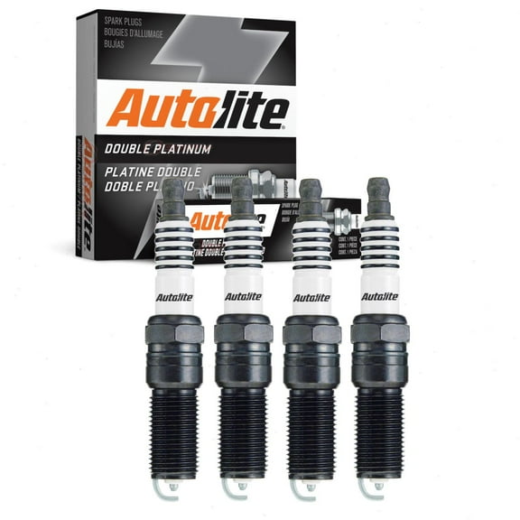 4 pc Autolite APP5263 Double Platinum Spark Plugs for 41-834 4718 4998 7032 88901031 Ignition Wire Secondary Fits select: 2008-2017 CHEVROLET EQUINOX, 2004-2014 CHEVROLET MALIBU