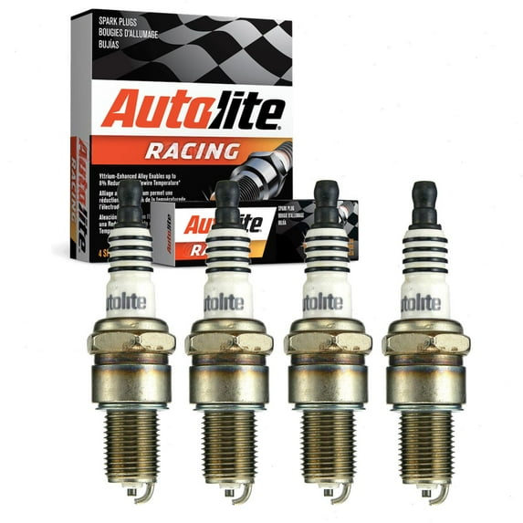 4 pc Autolite AR50 Racing Spark Plugs for 3825 742 AG072 Ignition Wire Secondary