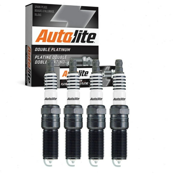 4 pc Autolite Double Platinum Spark Plugs compatible with Chevrolet Cobalt 2.0L 2.2L 2.4L L4 2005-2010