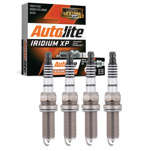 4 pc Autolite Iridium XP XP6083 Spark Plugs for Ignition Wire Secondary Fits select: 2013-2016 FORD ESCAPE, 2013-2014 FORD FUSION