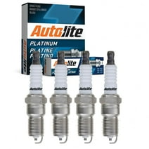 4 pc Autolite Platinum Spark Plugs compatible with Ford Focus 2.0L 2.3L L4 2004-2011