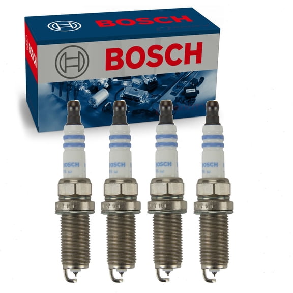 4 pc Bosch Double Iridium Spark Plugs compatible with Honda Civic 1.3L L4 2006-2011