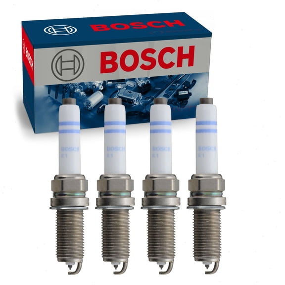 4 pc Bosch Double Platinum Spark Plugs compatible with Volkswagen Passat 1.8L 2.0L L4 2014-2021