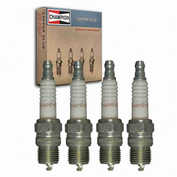 4 pc Champion 121 Copper Plus Spark Plugs for 4339492 7968 AF3 AF3C ARF3 ARF4 ASF3C ASF4C HR8A HR8AC MR43T R42CT R42T R43CT R43T RV8C T20RU Ignition Wire Secondary Fits select: 1970 CHEVROLET P30