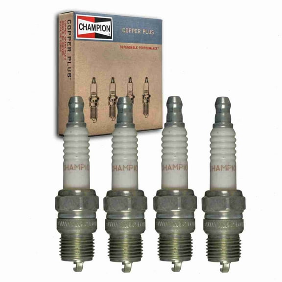 4 pc Champion 121 Copper Plus Spark Plugs for 4339492 7968 AF3 AF3C ARF3 ARF4 ASF3C ASF4C HR8A HR8AC MR43T R42CT R42T R43CT R43T RV8C T20RU Ignition Wire Secondary Fits select: 1970 CHEVROLET P30