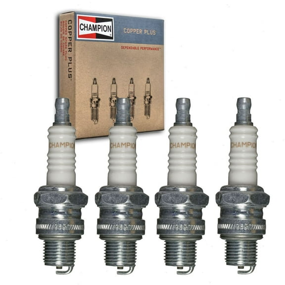 4 pc Champion 807 Copper Plus Spark Plugs for 14E1 41F 445Z AE091 AE1X AV1X B8HS B8HS10 B8HV E8C E8RC L78C R41CF S41F S41FR W25ECU W27FSU W27FSU10 W27FSZU W5A W5AC W5AS Ignition Wire Secondary