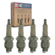 4 pc Champion 871 Copper Plus Spark Plugs for 14R4 14R5 14R8 7908 AR31 AR41 AR51 AR7X BR6S MR44C MR45 R44 R45 RJ8C WR8E WR8EC Ignition Wire Secondary