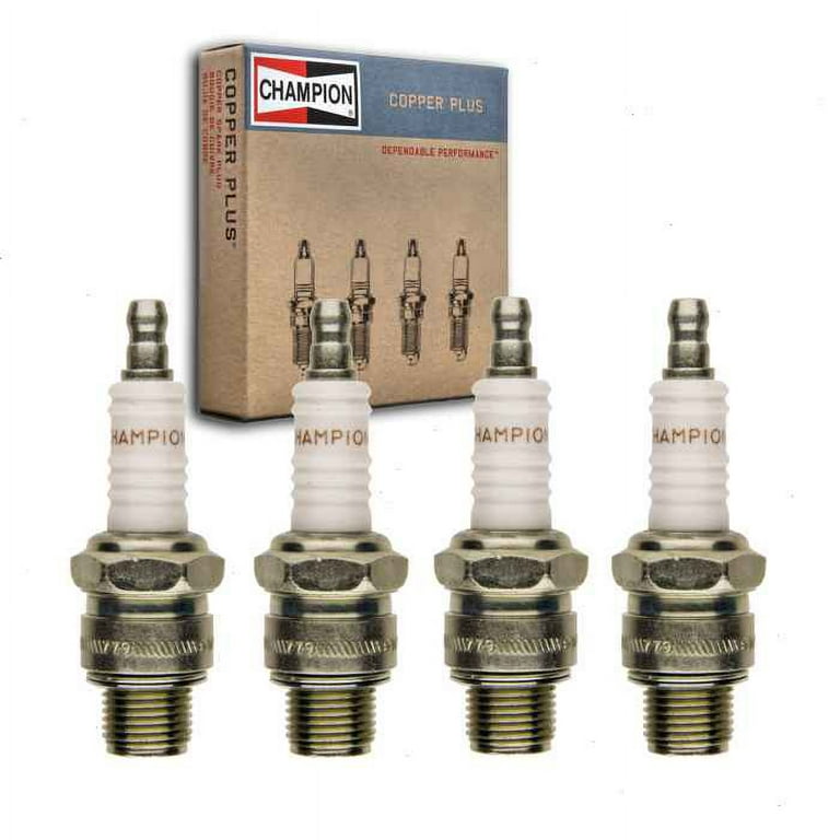 ベース kumpa 4 pc Champion 898 Copper Plus Spark Plugs for BUZHW QL76V