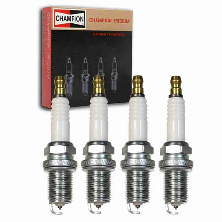 4 pc Champion 9001 Iridium Spark Plugs for IFR5G11 ITR6F13 PFR5N11 RC10WYPB4 Ignition Wire Secondary Fits select: 2001-2009 TOYOTA PRIUS, 2010-2011 HYUNDAI ELANTRA TOURING