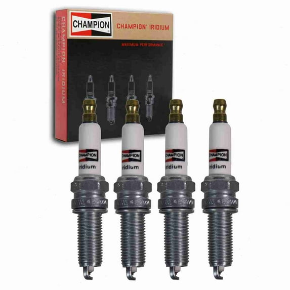 4 pc Champion 9047 Iridium Spark Plugs for RER12WMPB4 Ignition Wire Secondary Fits select: 2011-2014 HYUNDAI SONATA, 2011-2015 KIA OPTIMA