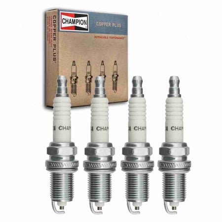 4 pc Champion 97 Copper Plus Spark Plugs for RC9MCC Ignition Wire Secondary Fits select: 2000-2009 TOYOTA TUNDRA, 1999-2008 LEXUS RX
