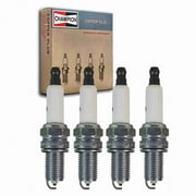 4 pc Champion Copper Plus Spark Plugs compatible with Chevrolet Spark 1.2L L4 2013-2018