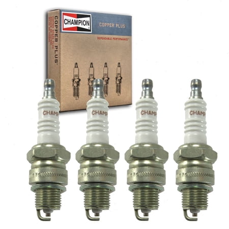 4 pc Champion Copper Plus Spark Plugs compatible with Citroen D21 2.2L L4 1966-1972
