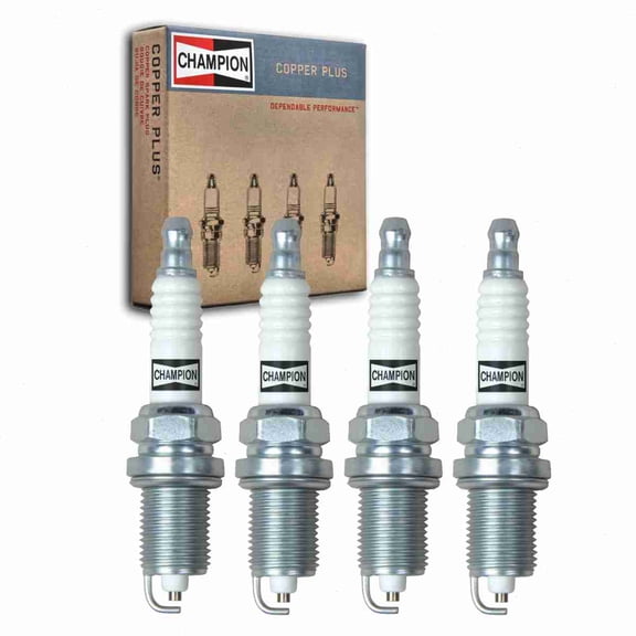 4 pc Champion Copper Plus Spark Plugs compatible with Ford Probe 2.2L L4 1989-1992