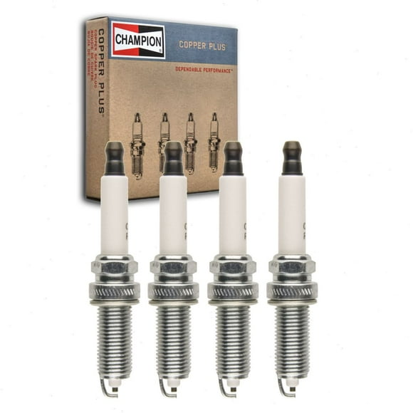 4 pc Champion Copper Plus Spark Plugs compatible with Mazda 3 Sport 2.0L 2.5L L4 2011-2020