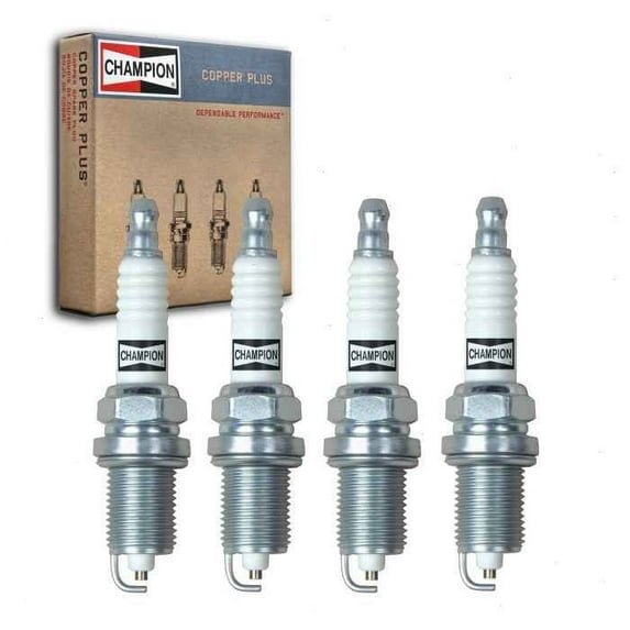 4 pc Champion Copper Plus Spark Plugs compatible with Toyota Corolla 2.4L L4 2009-2012