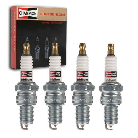 4 pc Champion Iridium Spark Plugs compatible with MG Midget 1.3L L4 1967-1974