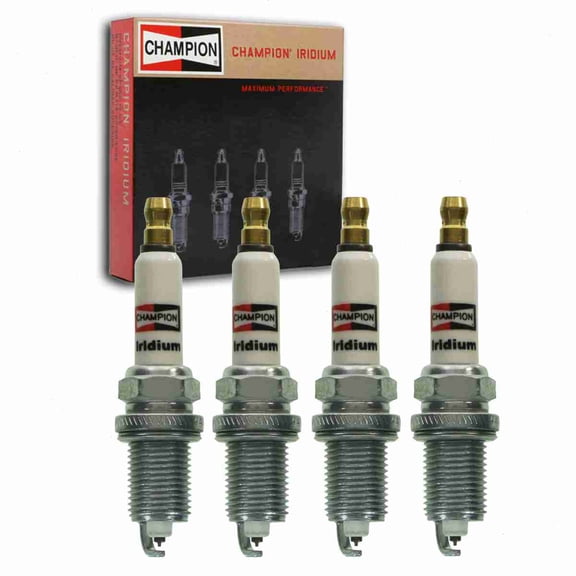 4 pc Champion Iridium Spark Plugs compatible with Mini Cooper 1.6L L4 2002-2006