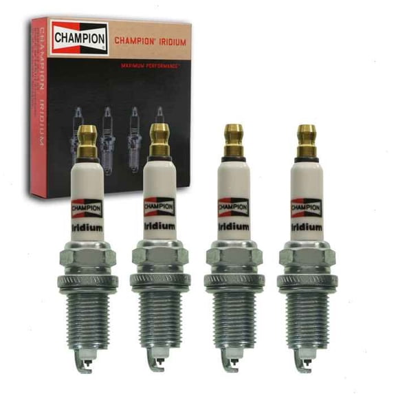4 pc Champion Iridium Spark Plugs compatible with Toyota Prius C 1.5L L4 2012-2020